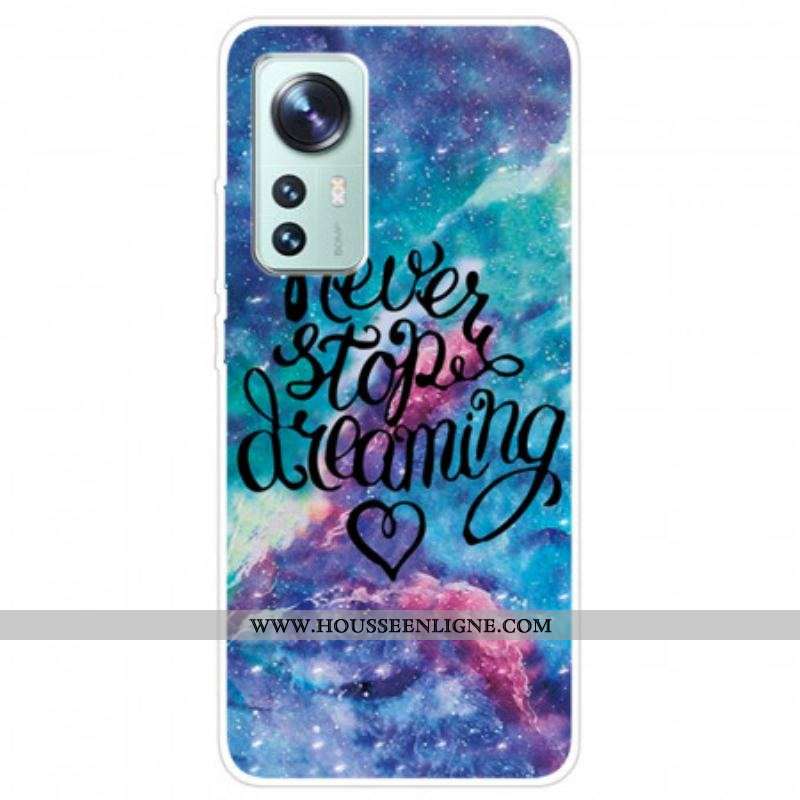 Coque Xiaomi 12 Pro Silicone Never Stop Dreaming
