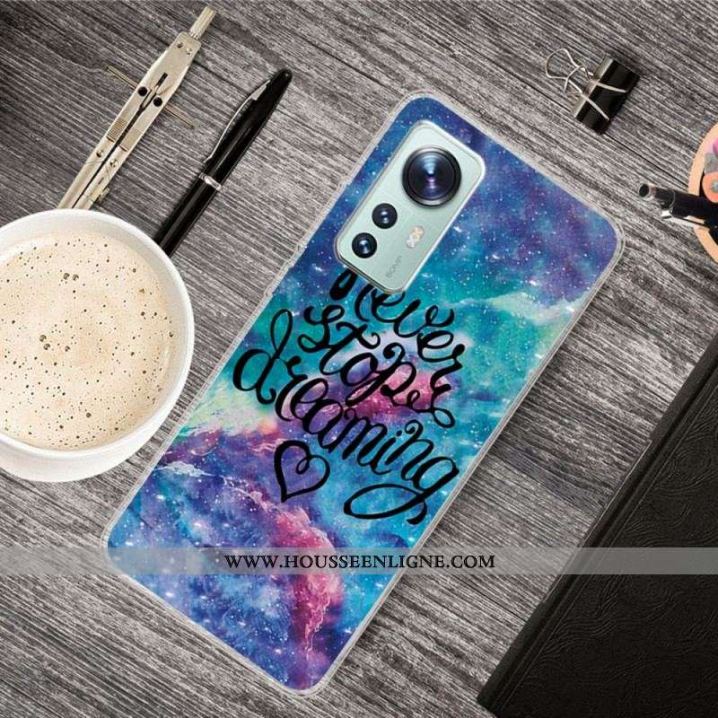 Coque Xiaomi 12 Pro Silicone Never Stop Dreaming