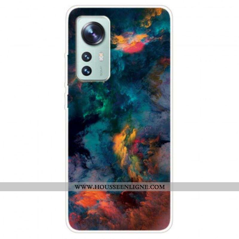 Coque Xiaomi 12 Pro Silicone Nuage Coloré