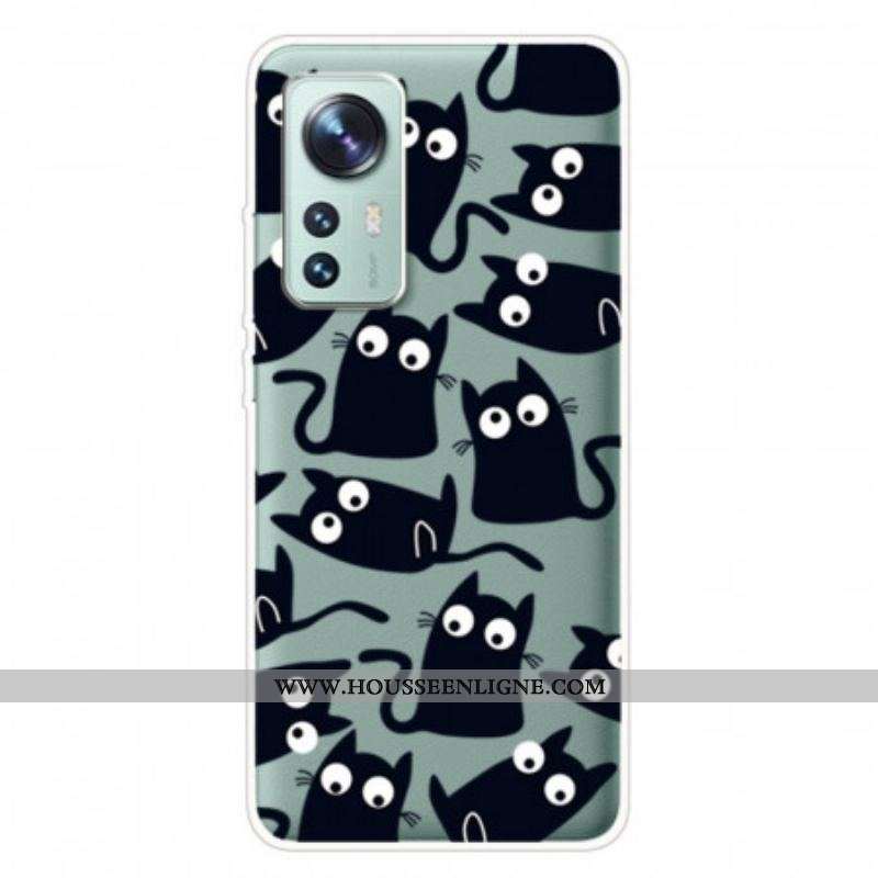 Coque Xiaomi 12 Pro Silicone Petits Chats