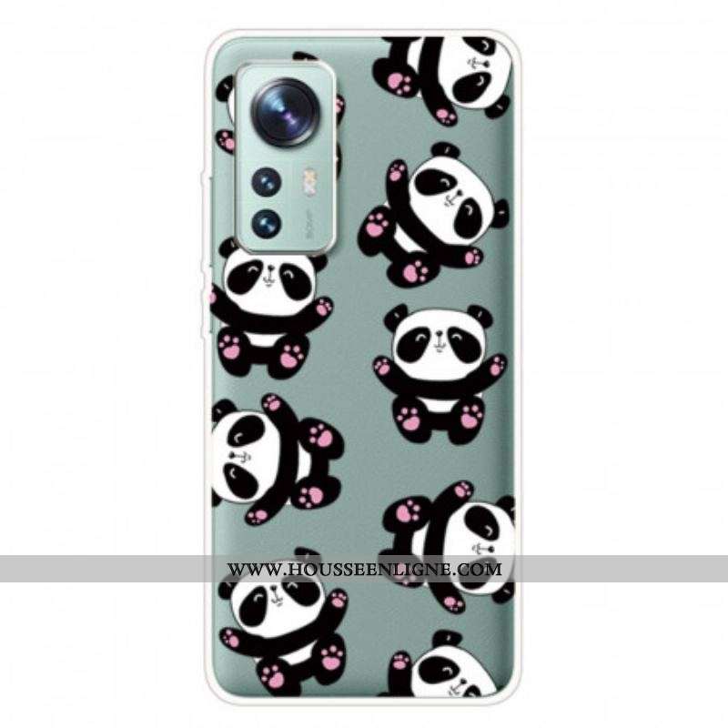 Coque Xiaomi 12 Pro Silicone Petits Pandas