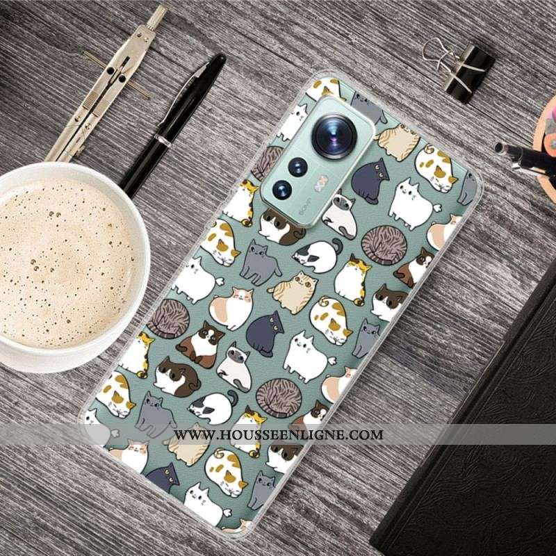 Coque Xiaomi 12 Pro Silicone Que des Chats