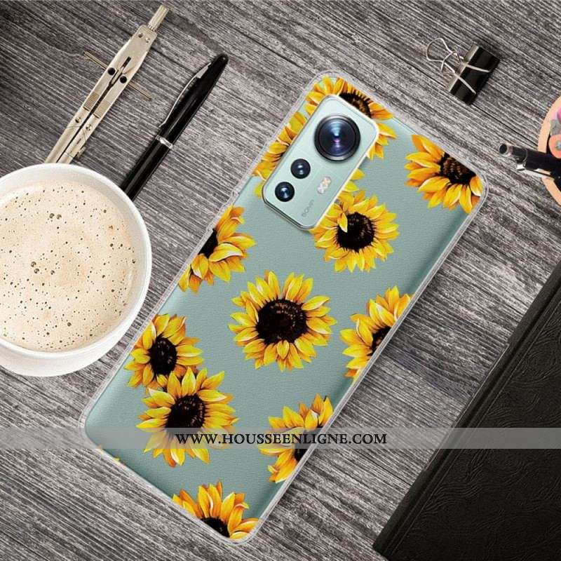 Coque Xiaomi 12 Pro Silicone Tournesols