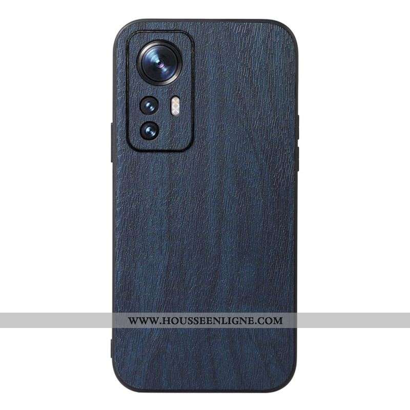 Coque Xiaomi 12 Pro Style Cuir Effet Bois