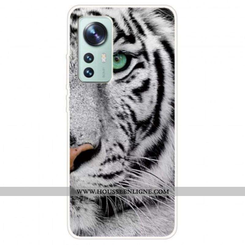 Coque Xiaomi 12 Pro Tigre Blanc