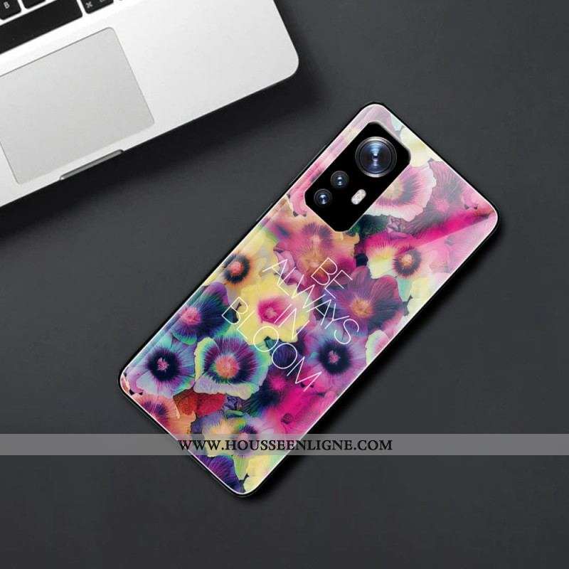 Coque Xiaomi 12 Pro Verre Trempé Be Always in Bloom