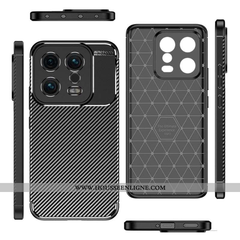 Coque Xiaomi 13 Flexible Texture Fibre Carbone