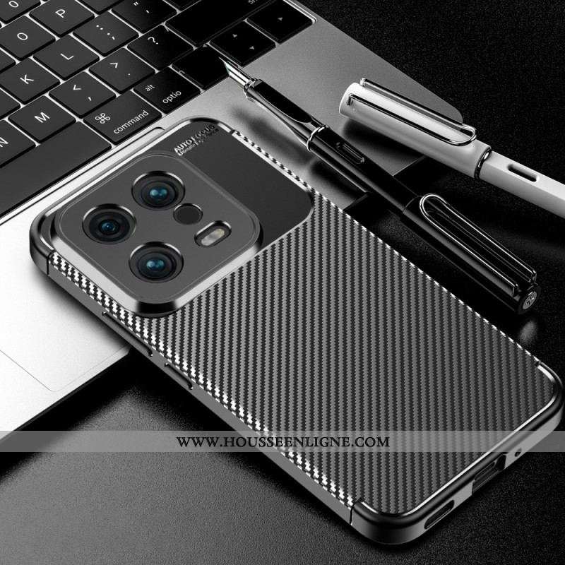 Coque Xiaomi 13 Flexible Texture Fibre Carbone