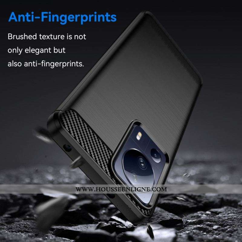 Coque Xiaomi 13 Lite Fibre Carbone Brossée