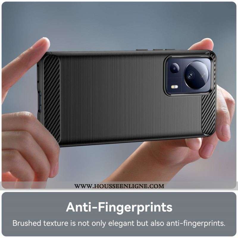 Coque Xiaomi 13 Lite Fibre Carbone Brossée