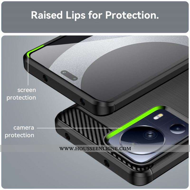 Coque Xiaomi 13 Lite Fibre Carbone Brossée