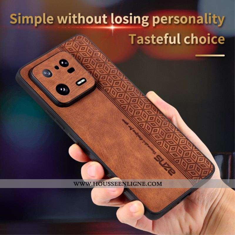 Coque Xiaomi 13 Pro Effet Cuir AZNS