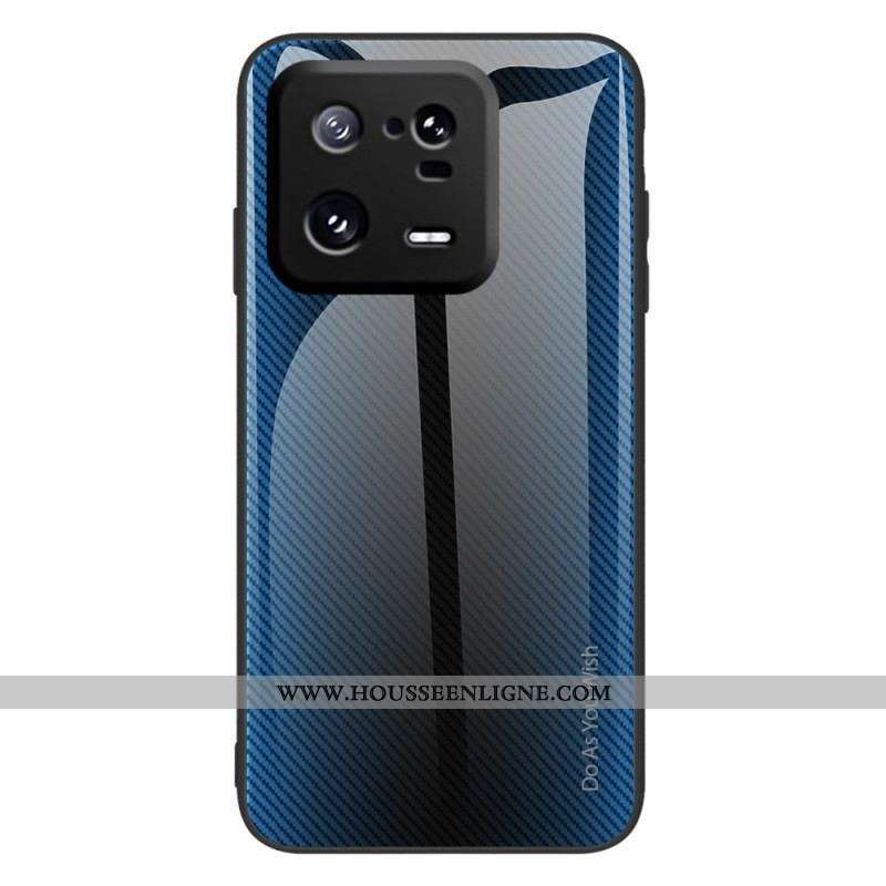 Coque Xiaomi 13 Pro Verre Trempé Fibre Carbone Classique