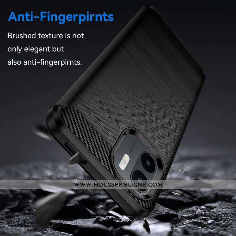 Coque Xiaomi Redmi A1 Fibre Carbone Brossée