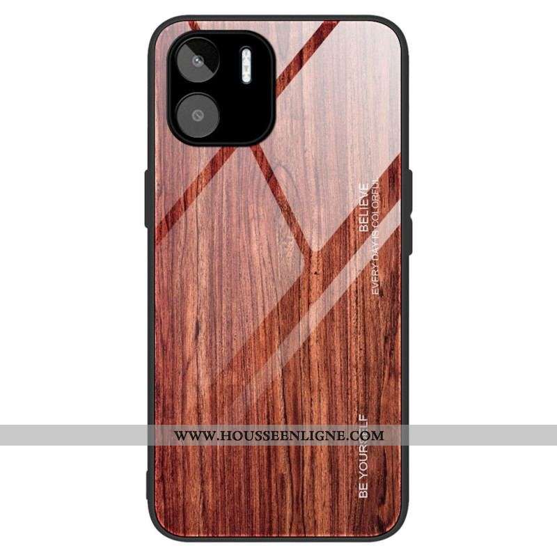 Coque Xiaomi Redmi A1 Verre Trempé Design Bois