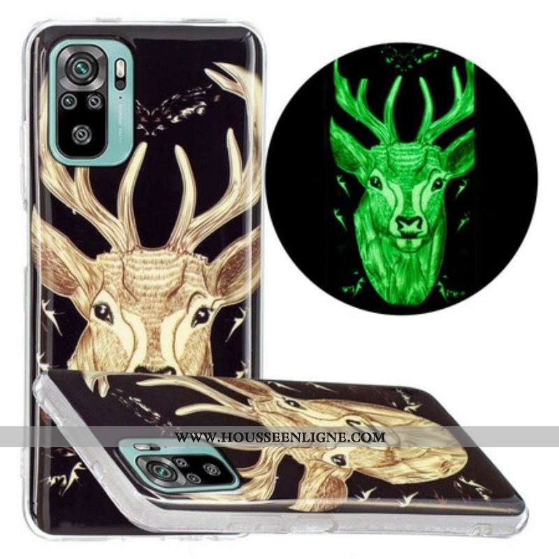 Coque Xiaomi Redmi Note 10/10S/Poco M5s Cerf Majestueux Fluorescente
