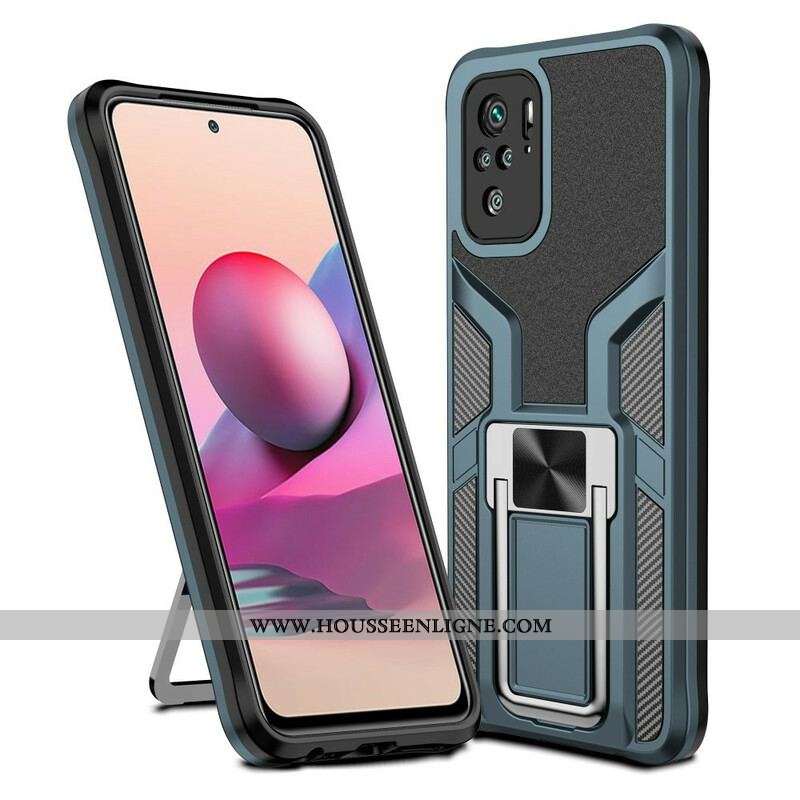 Coque Xiaomi Redmi Note 10/10S/Poco M5s Détachable avec Anneau-Support