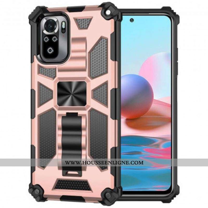Coque Xiaomi Redmi Note 10/10S/Poco M5s Détachable avec Support Amovible