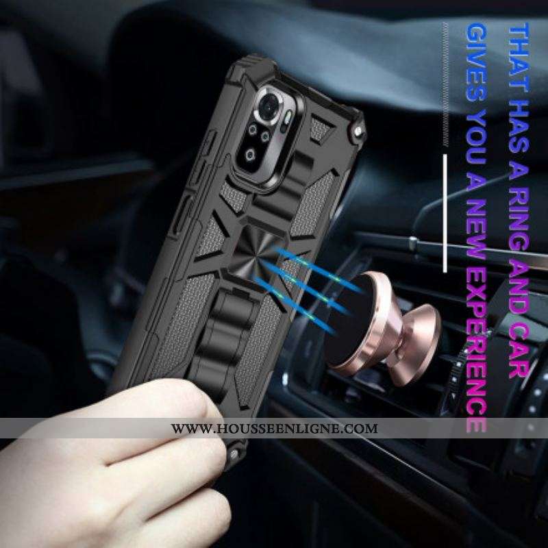 Coque Xiaomi Redmi Note 10/10S/Poco M5s Détachable avec Support Amovible