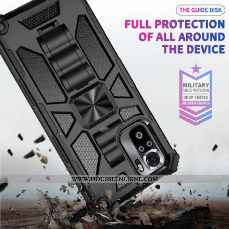 Coque Xiaomi Redmi Note 10/10S/Poco M5s Détachable avec Support Amovible