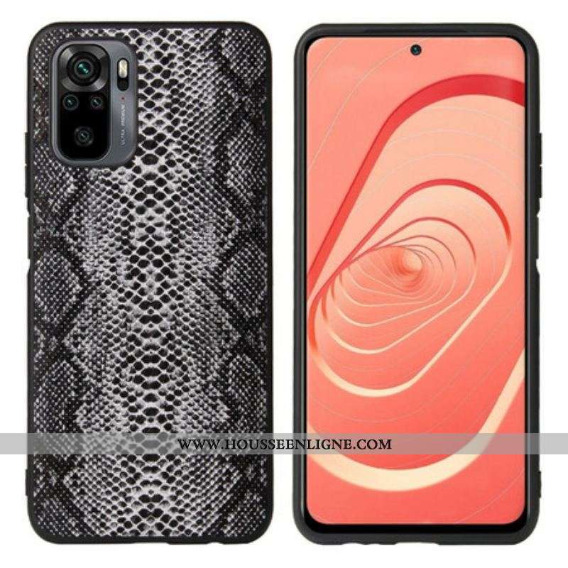 Coque Xiaomi Redmi Note 10/10S/Poco M5s Effet Peau de Serpent