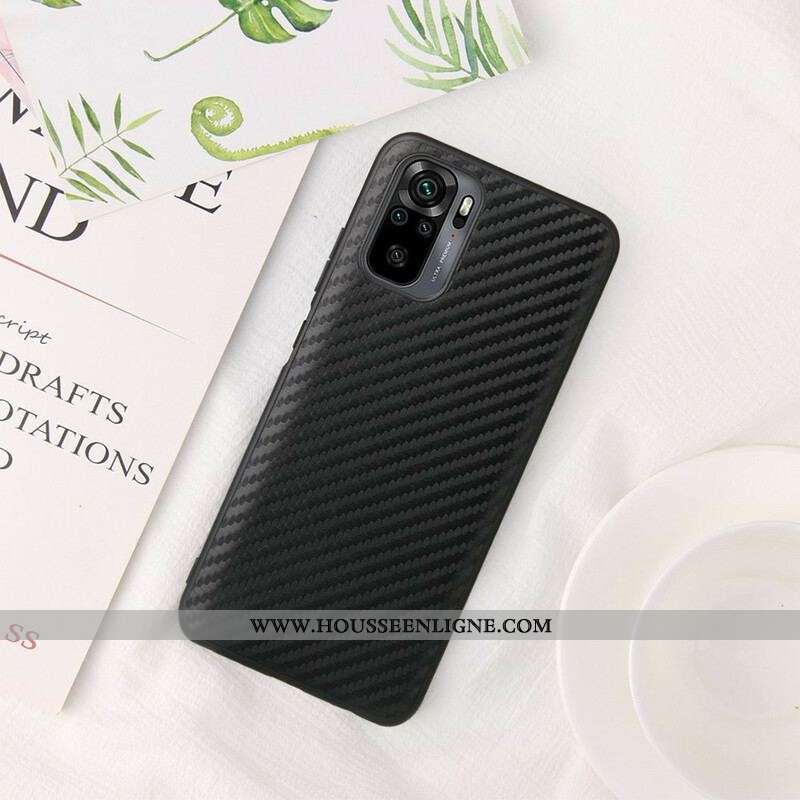 Coque Xiaomi Redmi Note 10/10S/Poco M5s Fibre Carbone