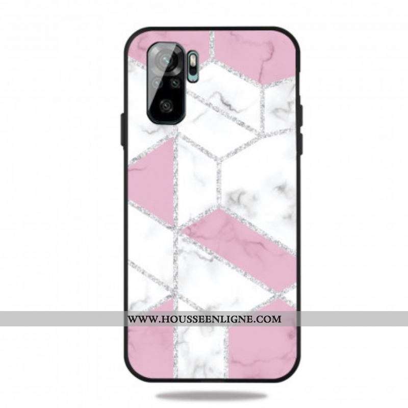 Coque Xiaomi Redmi Note 10/10S/Poco M5s Marbre Paillettes