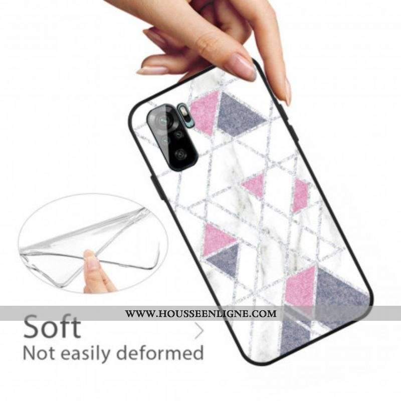 Coque Xiaomi Redmi Note 10/10S/Poco M5s Marbre Paillettes