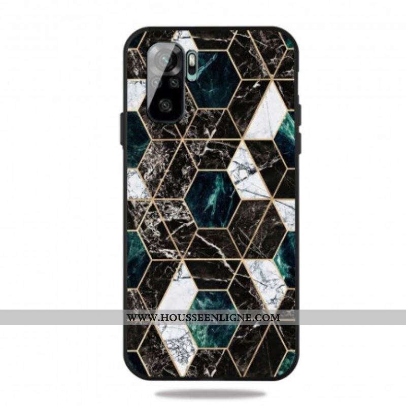 Coque Xiaomi Redmi Note 10/10S/Poco M5s Marbre Premium