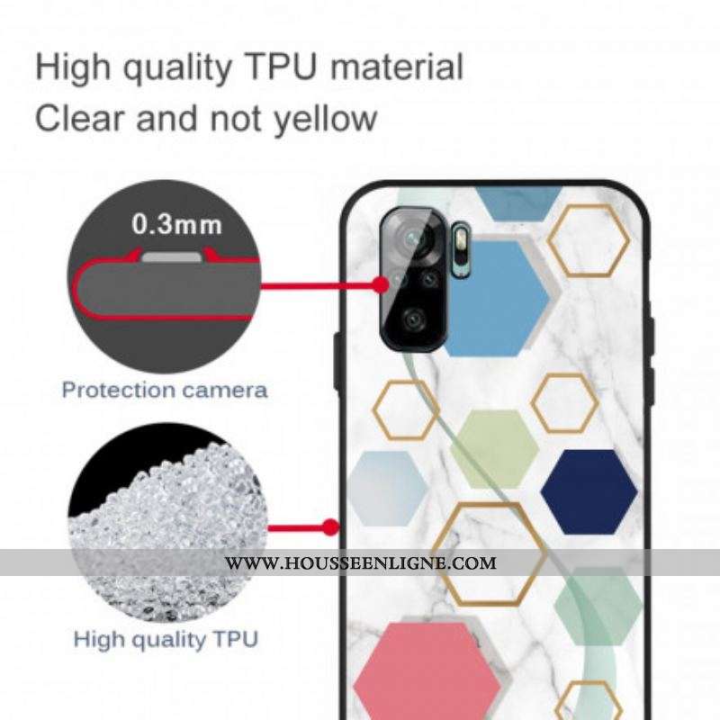 Coque Xiaomi Redmi Note 10/10S/Poco M5s Marbre Premium