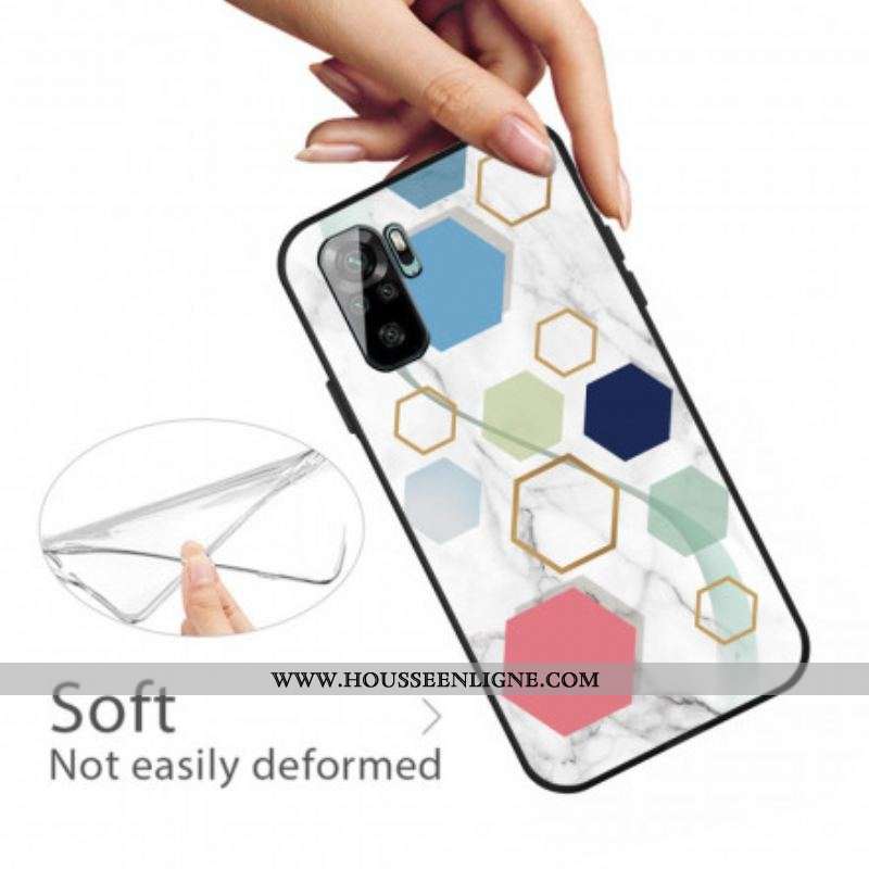 Coque Xiaomi Redmi Note 10/10S/Poco M5s Marbre Premium