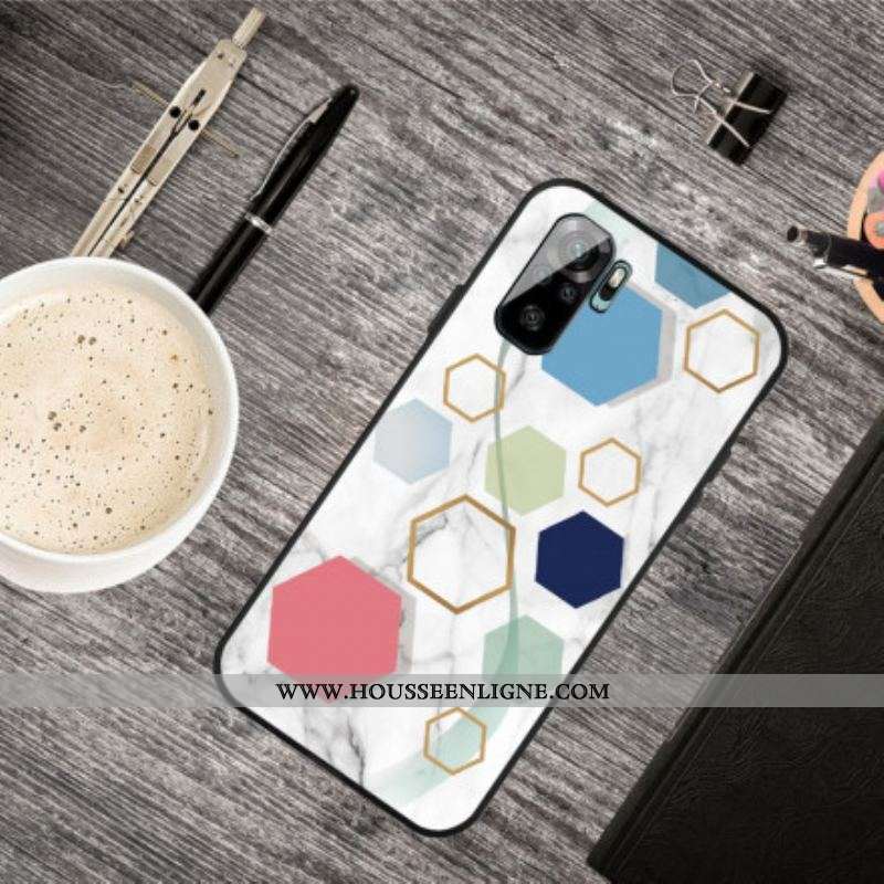 Coque Xiaomi Redmi Note 10/10S/Poco M5s Marbre Premium