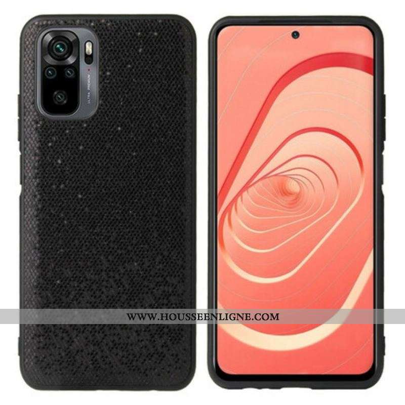Coque Xiaomi Redmi Note 10/10S/Poco M5s Paillettes Noires