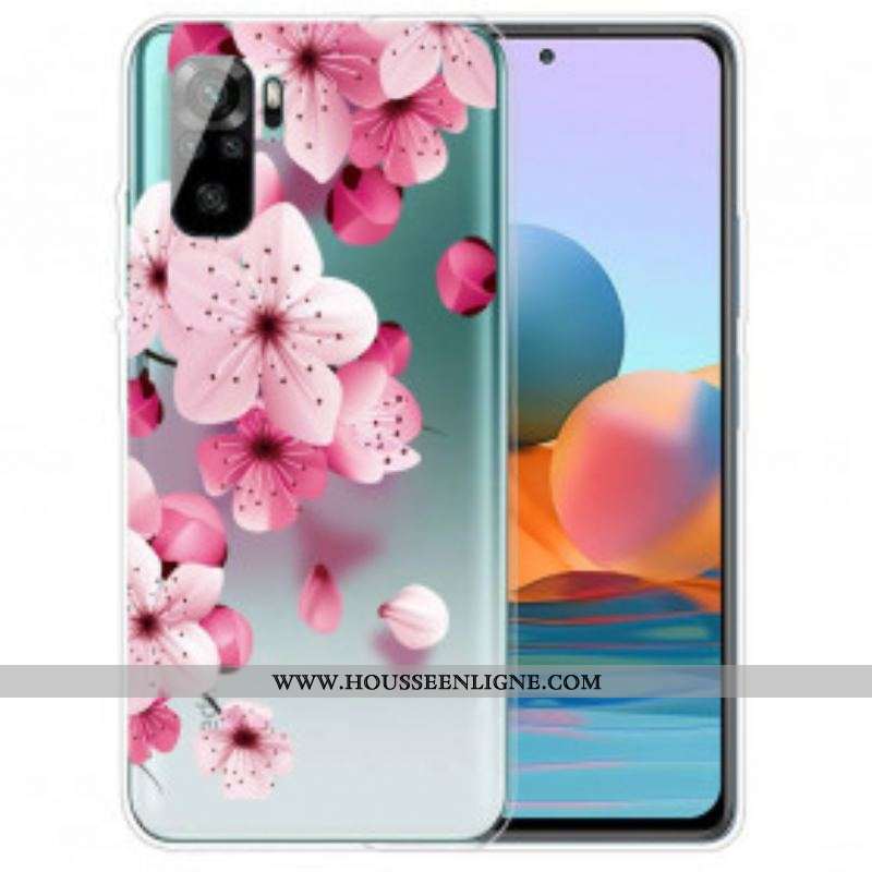 Coque Xiaomi Redmi Note 10/10S/Poco M5s Petites Fleurs Roses
