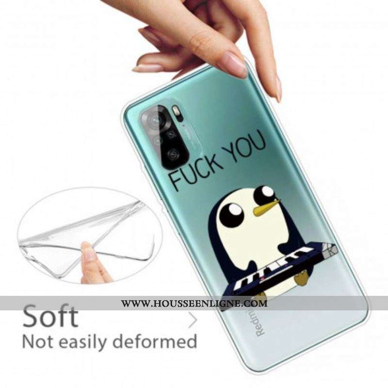 Coque Xiaomi Redmi Note 10/10S/Poco M5s Pingouin Fuck You