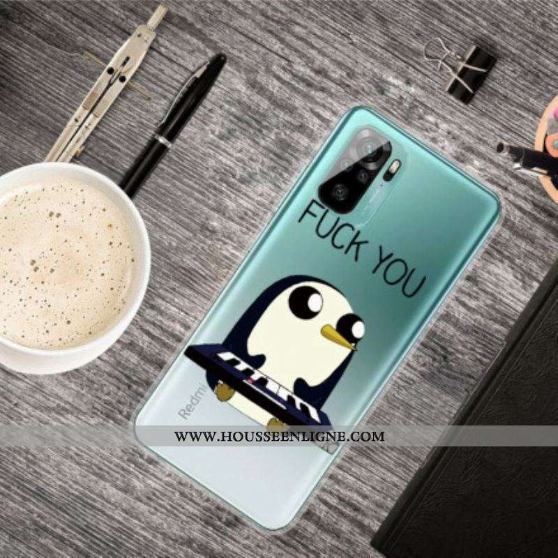 Coque Xiaomi Redmi Note 10/10S/Poco M5s Pingouin Fuck You