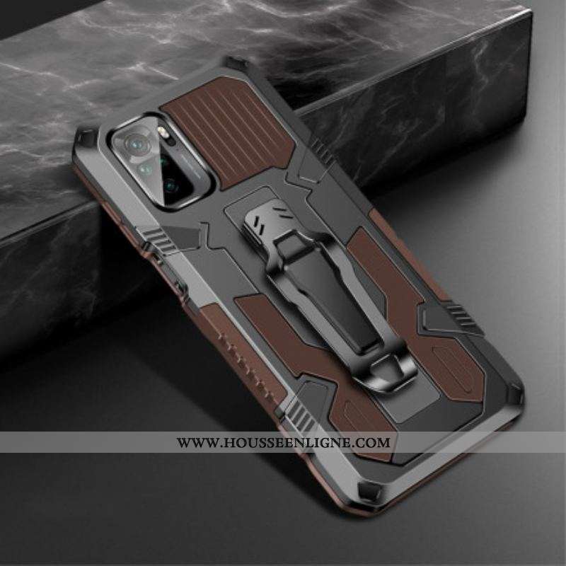 Coque Xiaomi Redmi Note 10/10S/Poco M5s Robot avec Pince Ceinture