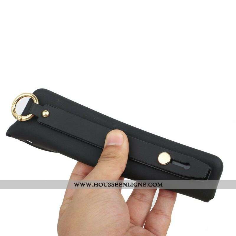 Coque Xiaomi Redmi Note 10/10S/Poco M5s Silicone avec Sangle Support