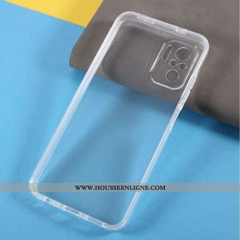Coque Xiaomi Redmi Note 10/10S/Poco M5s Transparente Avant Arrière