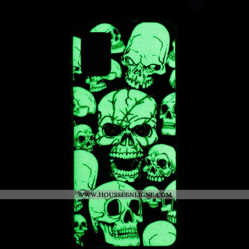 Coque Xiaomi Redmi Note 10/10S/Poco M5s Têtes de Mort Fluorescente