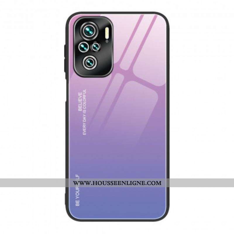 Coque Xiaomi Redmi Note 10/10S/Poco M5s Verre Trempé Be Yourself
