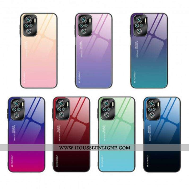 Coque Xiaomi Redmi Note 10/10S/Poco M5s Verre Trempé Be Yourself