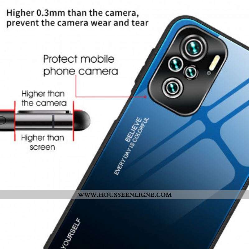 Coque Xiaomi Redmi Note 10/10S/Poco M5s Verre Trempé Be Yourself