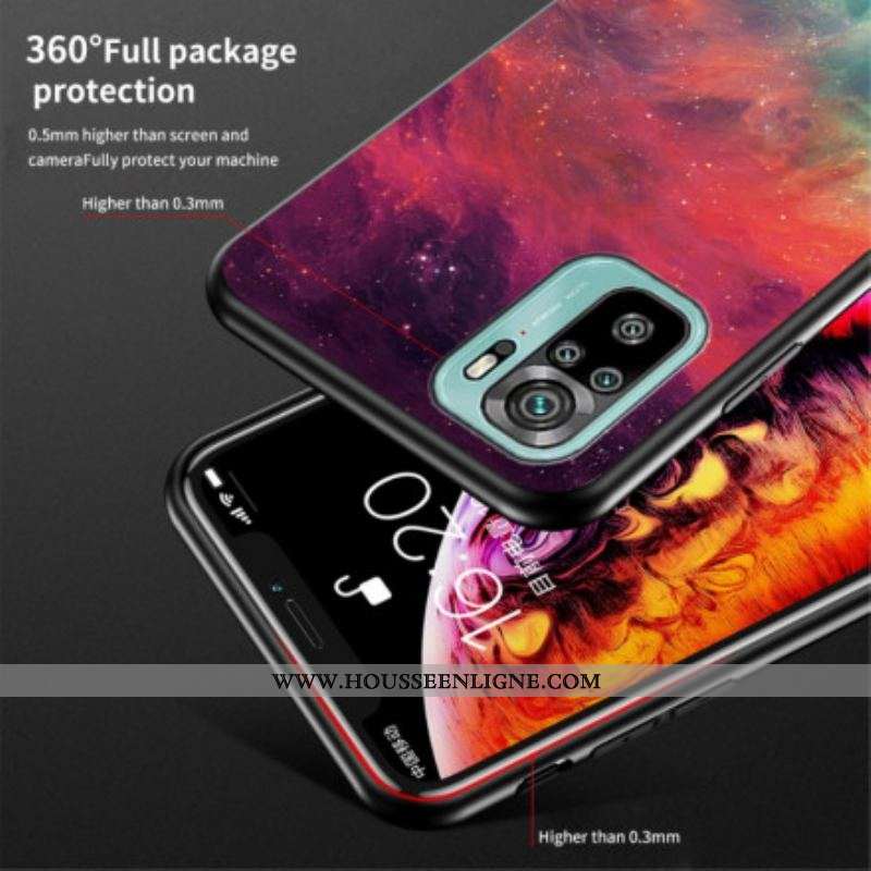 Coque Xiaomi Redmi Note 10/10S/Poco M5s Verre Trempé Beauty