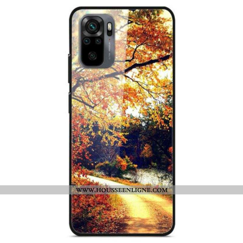 Coque Xiaomi Redmi Note 10/10S/Poco M5s Verre Trempé Forêt