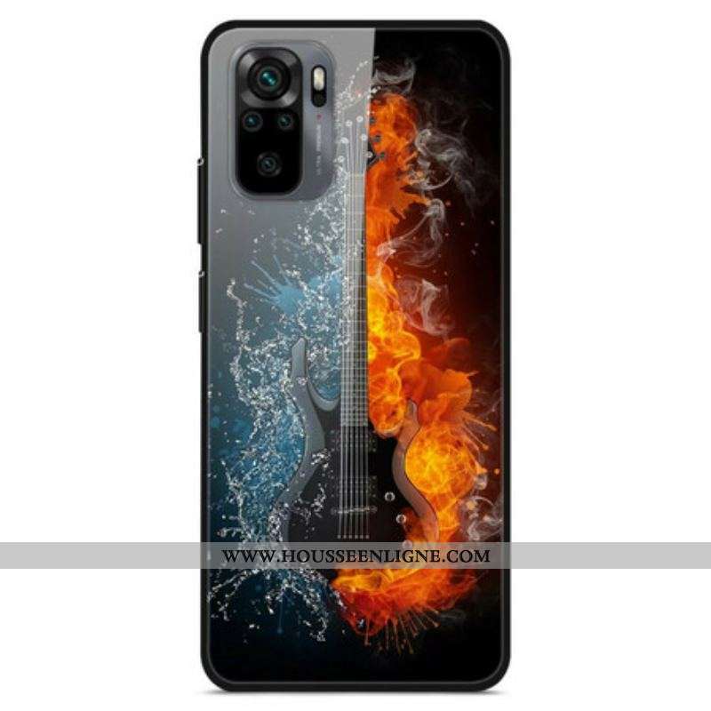 Coque Xiaomi Redmi Note 10/10S/Poco M5s Verre Trempé Guitare