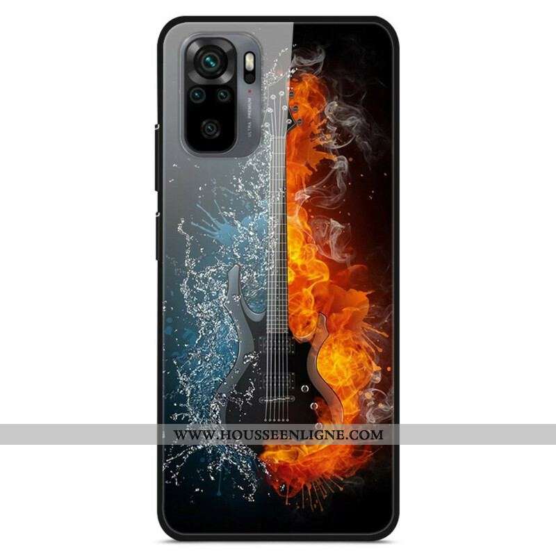 Coque Xiaomi Redmi Note 10/10S/Poco M5s Verre Trempé Guitare