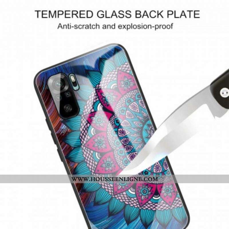 Coque Xiaomi Redmi Note 10/10S/Poco M5s Verre Trempé Mandala