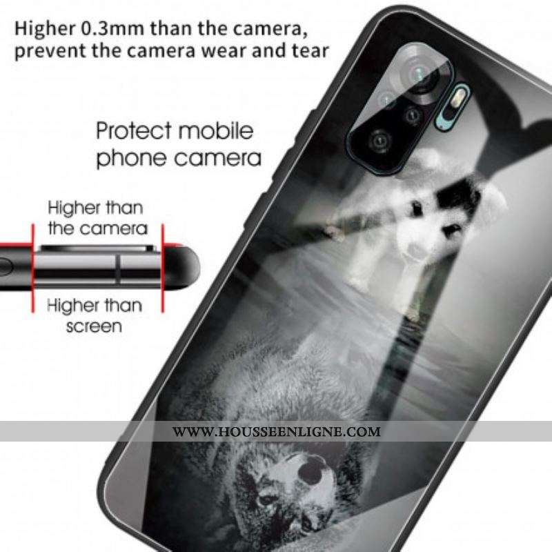 Coque Xiaomi Redmi Note 10/10S/Poco M5s Verre Trempé Rêve de Chiot