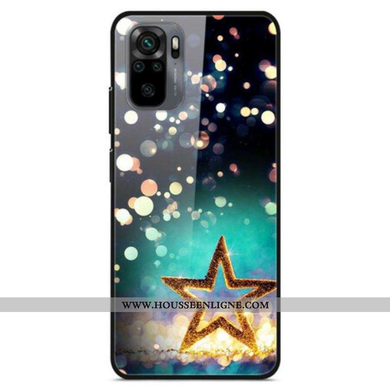 Coque Xiaomi Redmi Note 10/10S/Poco M5s Verre Trempé Étoile